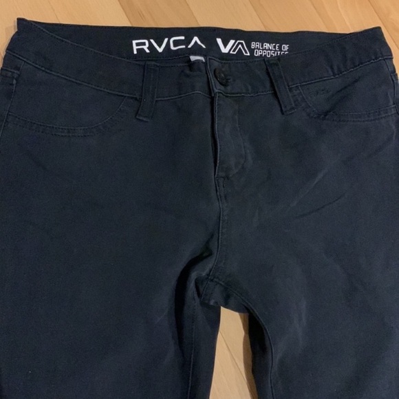 EUC RVCA Black Denim Pants / Jeans - size 29 - Picture 2 of 16